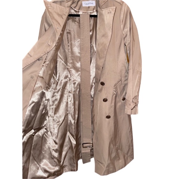 Calvin Klein Tan Trench Coat - Picture 5 of 9